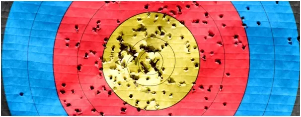 Target with many holes illustrating the PST practice process